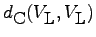 $ d_{\mbox{\small C}}(V_{\mbox{\small L}},V_{\mbox{\small L}})$